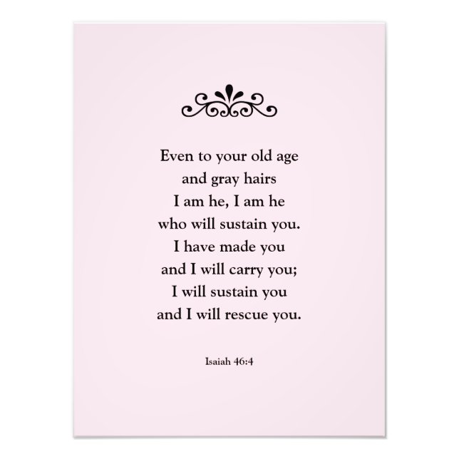 Foto Hermosa Biblia Motivadora Verse Isaiah (Frente)