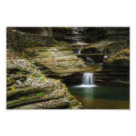 Foto Hermosa cascada en el parque estatal Watkins Glen