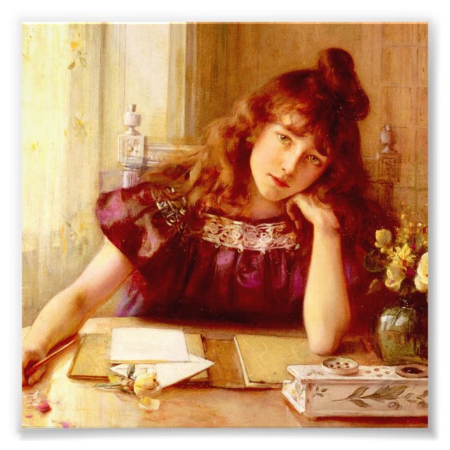Foto Hermosa, joven, de Albert Lynch, Belle Epoque, (Frente)