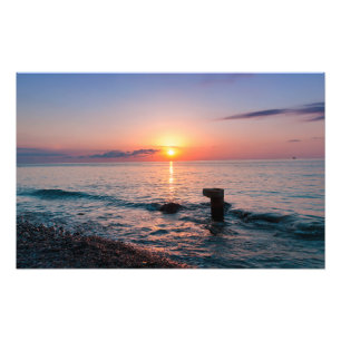Foto Hermosa puesta de sol en el mar. Batumi Georgia