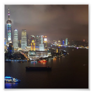 Foto Hermosa Shanghai China en la noche