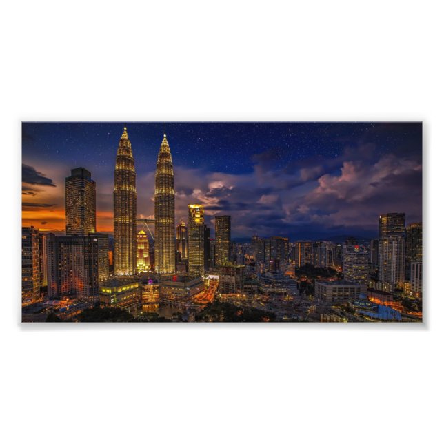 Foto Hermosas Torres Gemelas de Kuala Lumpur Petronas (Frente)