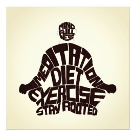 Foto Hermoso arte mural motivador de Meditación