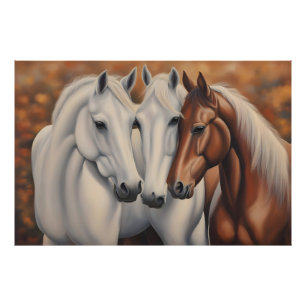Foto Hermoso cuadro de caballos