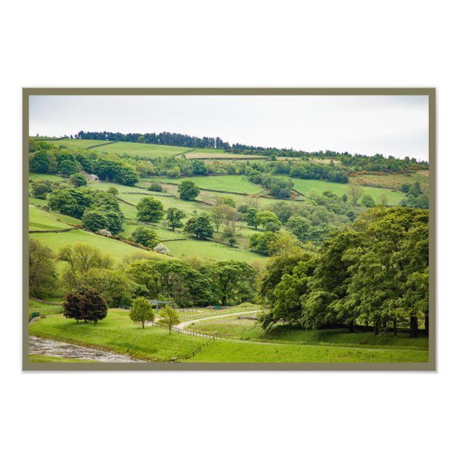 Foto Hermoso paisaje inglés Yorkshire Dales (Frente)