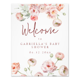 Foto Hermoso Pastel Baby Poster de bienvenida