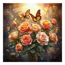 Hermoso ramo de rosas