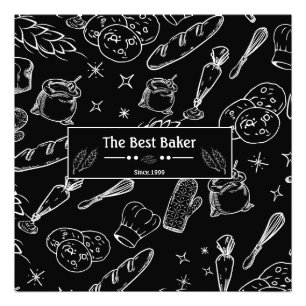 Foto herramientas de cocción y panadería de cocina blan