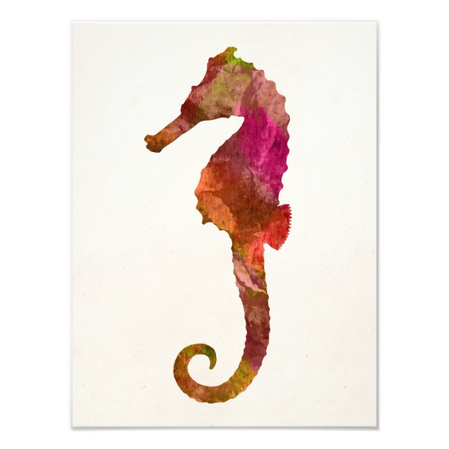 Foto Hipótesis de agua de mar Silhouette Sea Horse Pink (Frente)