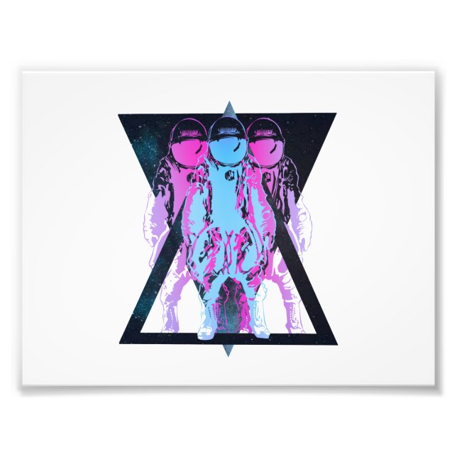 Foto Hipster comonauta rosa y azul (Frente)