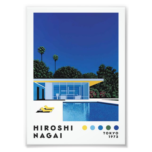 Foto Hiroshi Nagai Style Retro Art Print - Modernist Po (Frente)