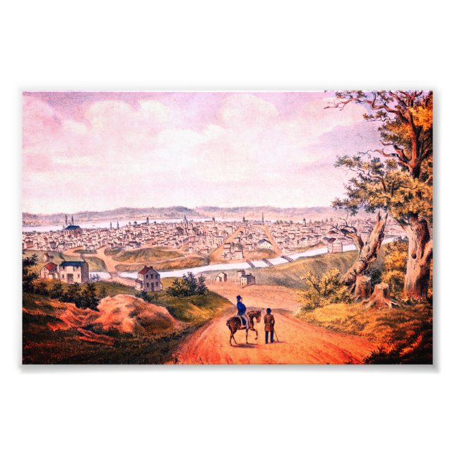 Foto Histórico Cincinnati, Ohio (1841) (Frente)