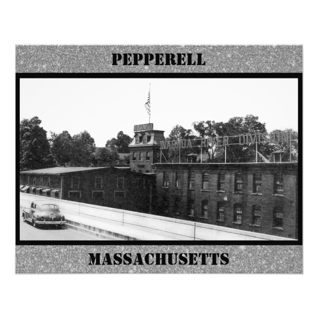 Foto Histórico molino de papel en Pepperell Massachuset (Frente)