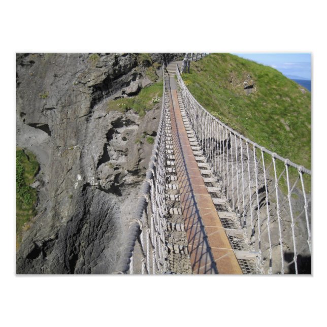 Foto Histórico puente de cuerda Carrick-a-rede, norte (Frente)