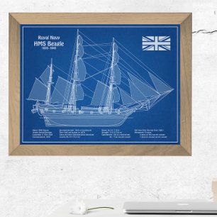 Foto HMS Beagle Tall Ship - Ship Blueprint ABD