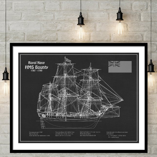 Foto HMS Bounty - Planes de Blueprint del buque PD (Subido por el creador)