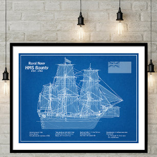 Foto HMS Bounty - Planes de trazado de buques ABD