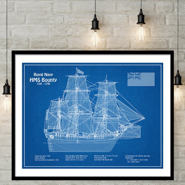 Foto HMS Bounty - Planes de trazado de buques ABD (Subido por el creador)