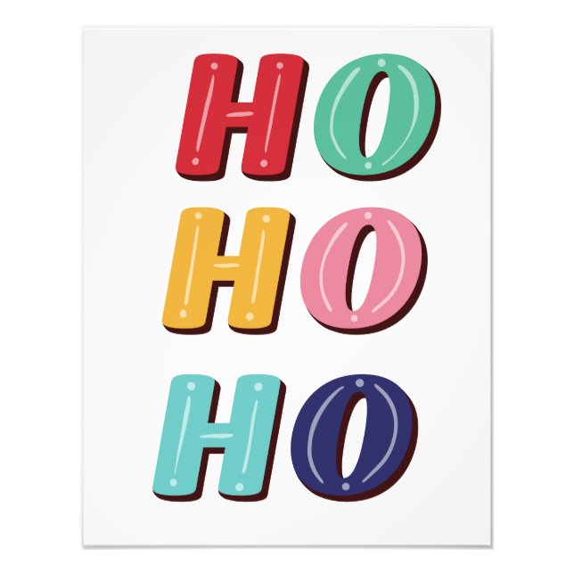 Foto Ho Ho Ho Typography (Frente)