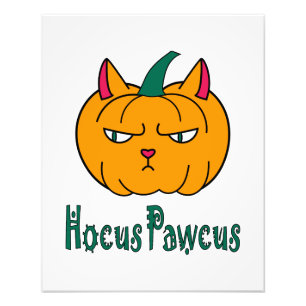 Foto Hocucus pawcus Halloween calabaza ginger cat magia