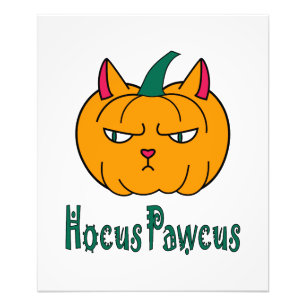 Foto Hocucus pawcus Halloween calabaza ginger cat magia
