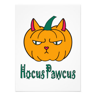 Foto Hocus pawcus calabaza de Halloween gato jengibre m