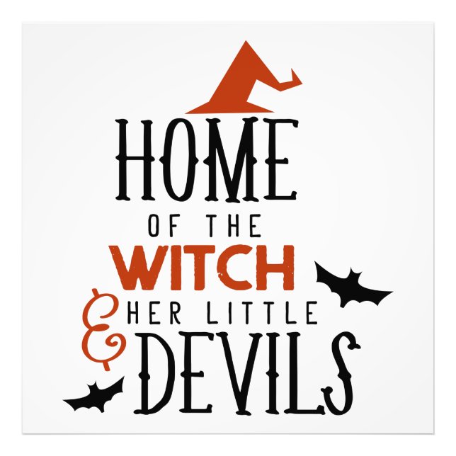 Foto hogar de la bruja y sus pequeños demonios Hallowee (Frente)