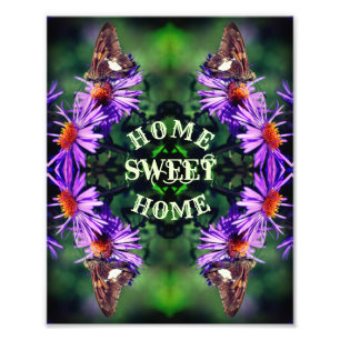 Foto Hogar Sweet Home Butterfly Flower Resumen