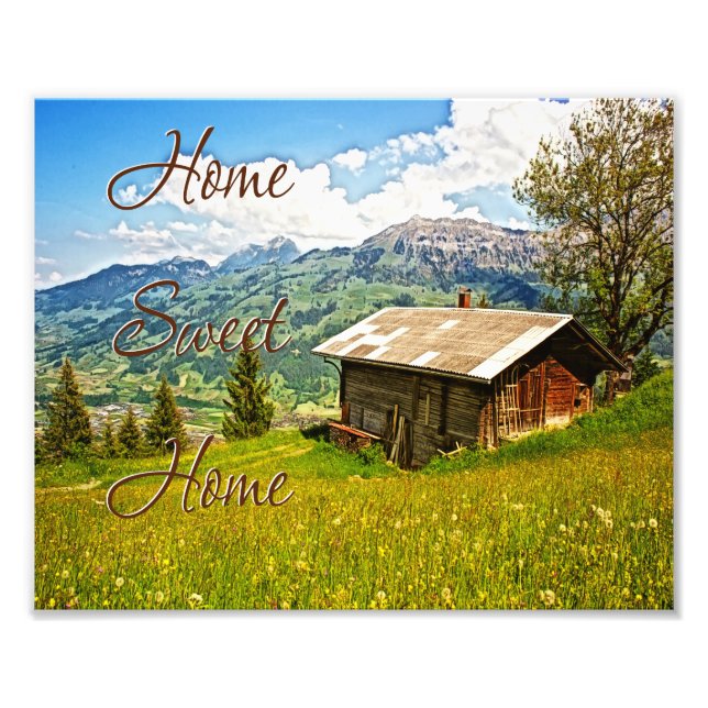 Foto Hogar Sweet Home Rustic Country Wall Art (Frente)