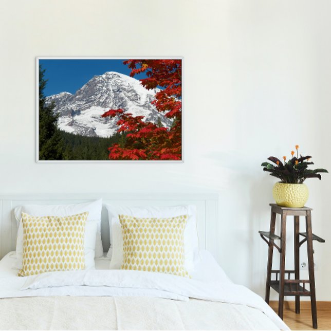 Foto Hojas de Mont Rainier y Otoño (In Situ Framed)