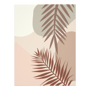 Foto Hojas de Palma, Arte Geométrico Abstracto Boho