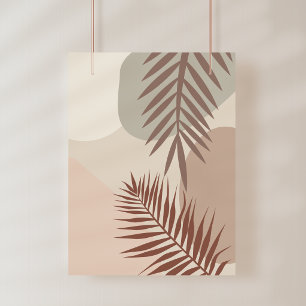 Foto Hojas de Palma, Arte Geométrico Abstracto Boho