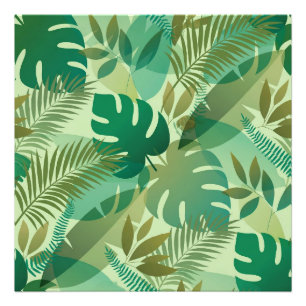 Foto Hojas verdes aireadas de follaje tropical