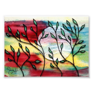 Foto Hojas y capas transparentes de la tinta