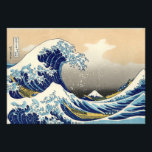 Foto Hokusai La Gran Impresión De Ola<br><div class="desc">Hokusai La gran ola impresa. Impresión de bloques de madera japoneses de 1830-1833. Una de las obras de arte japonesas más famosas del mundo, The Great Wave of Kanagawa, de Hokusai, es la primera entrada en sus 36 Vistas del Monte Fuji. La montaña en sí misma se ve al fondo,...</div>