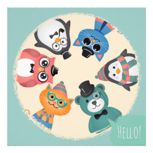 Foto ¡Hola! Círculo de amigos de animales