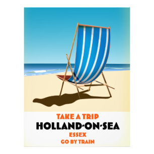 Foto holland on sea Essex vintage style afiche de viaje