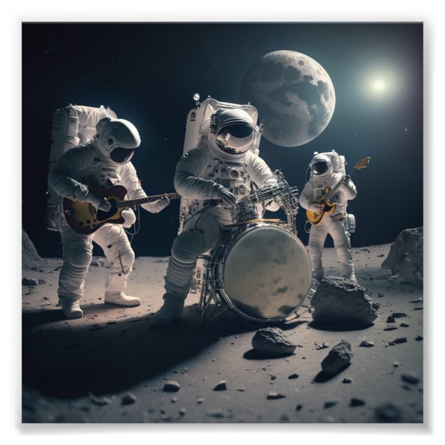 Foto Hombre en la banda de la luna (Frente)