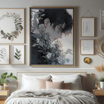 Hombre Misterioso y Flores