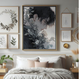 Foto Hombre Misterioso y Flores