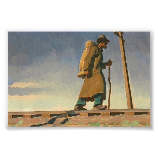 Foto Hombre sin hogar por Maynard Dixon (Frente)