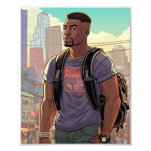 Foto Hombres negros guapos (Frente)