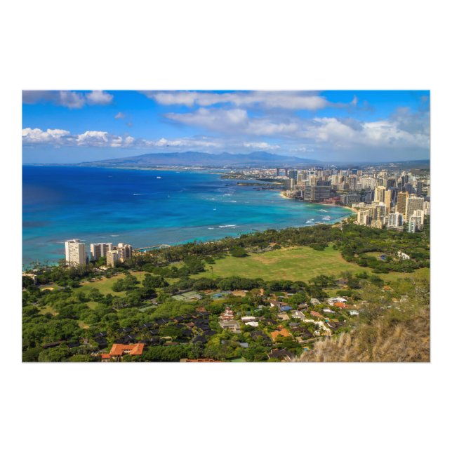 Foto Honolulu, arte fotográfico de Hawaii (Frente)