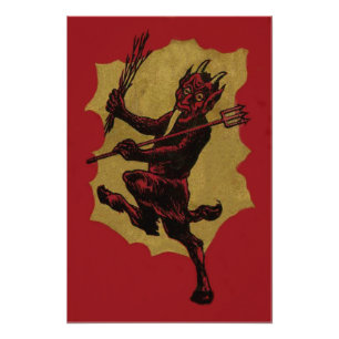 Foto Horca de Krampus Rojo Interruptor Lengua