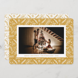 Foto horizontal de verde navidad (oro)