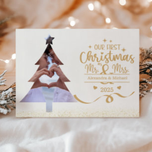 Foto horizontal del primer árbol de Navidad