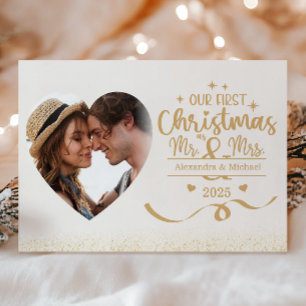 Foto horizontal del primer corazón de Navidad