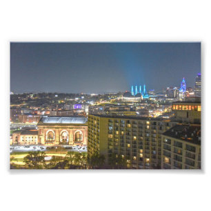 Foto Horizonte de Kansas City, Misuri, de noche