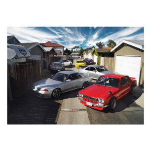 Foto Horizonte Hakosuka de Nissan GT-R R32 R33 R34 R35