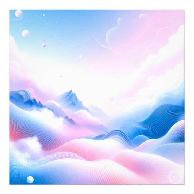 Foto Horizontes Pastel: Donde las nubes se encuentran c (Frente)
